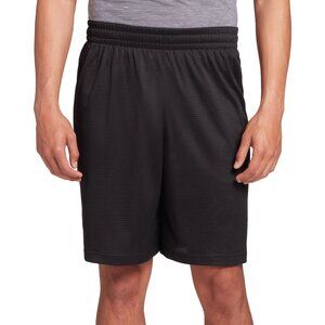 DSG Men's Pocketless Mesh Shorts, Large,‎ Black, NWT